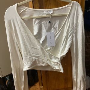 NWT Lovers + Friends, long sleeve crop top, size small